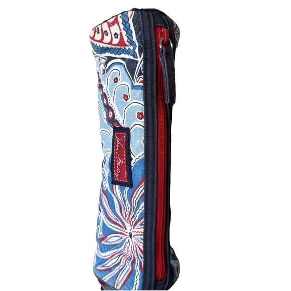 Vera Bradley Coastal Cosmetic Seaside Makeup Case Red White Blue Sea Ocean New - Picture 3 of 6